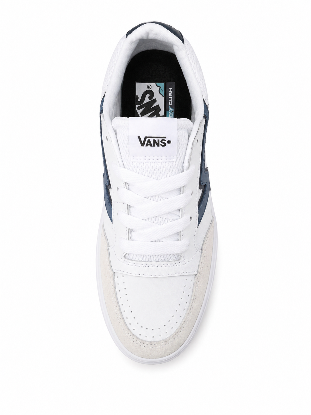 Vans Lowland ComfyCush – Enfant – Blanc / Bleu