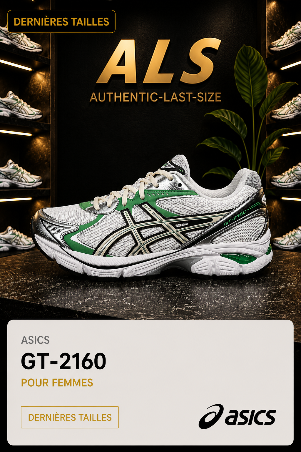 ASICS SportStyle GT-2160 – Baskets basses – Cream / Bamboo