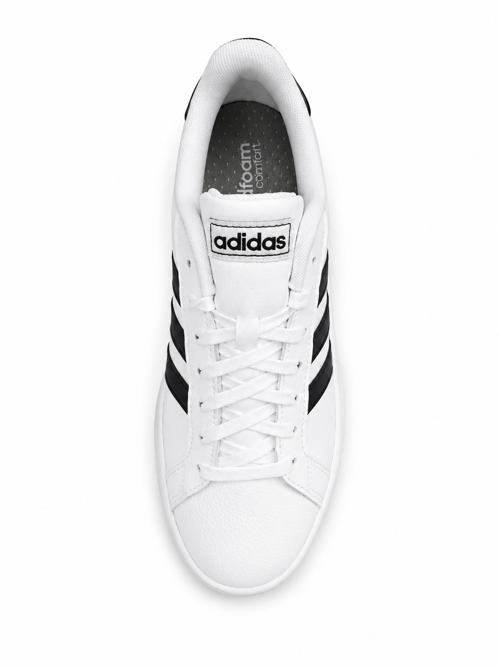 adidas Grand Court – Baskets en cuir – Blanc / Noir
