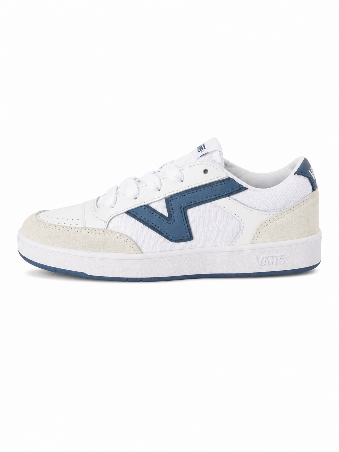 Vans Lowland ComfyCush – Enfant – Blanc / Bleu