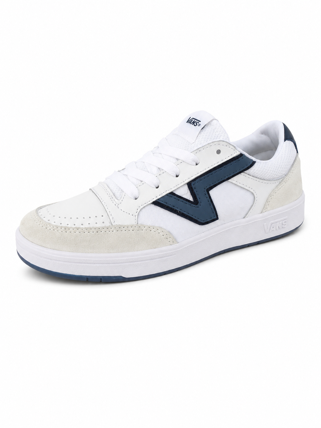 Vans Lowland ComfyCush – Enfant – Blanc / Bleu