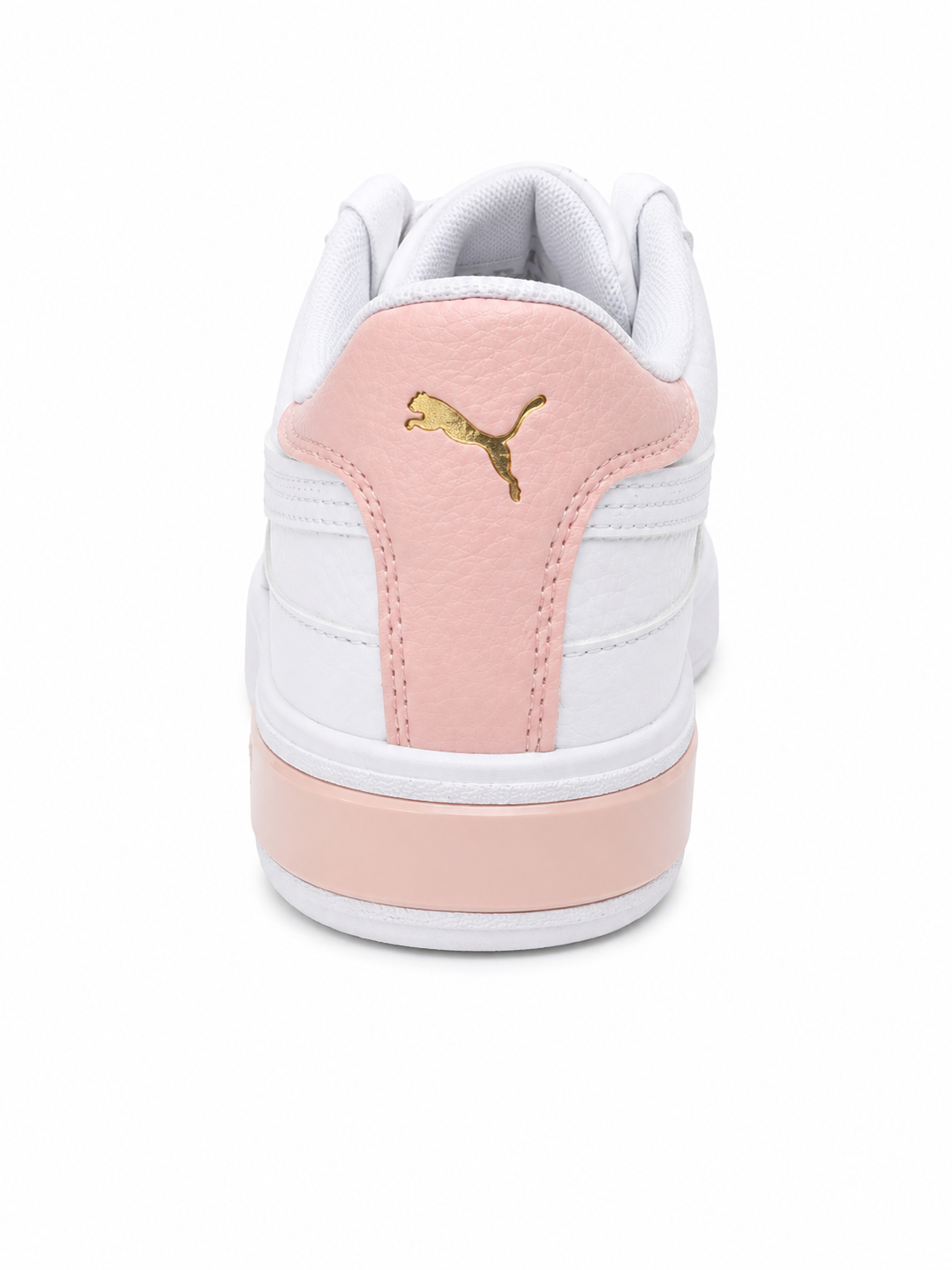 Puma Cali Star en cuir – Femme – Blanc / Rose pêche