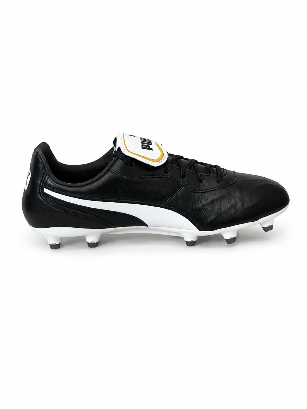 PUMA KING Top FG – Crampons Football – Noir / Blanc