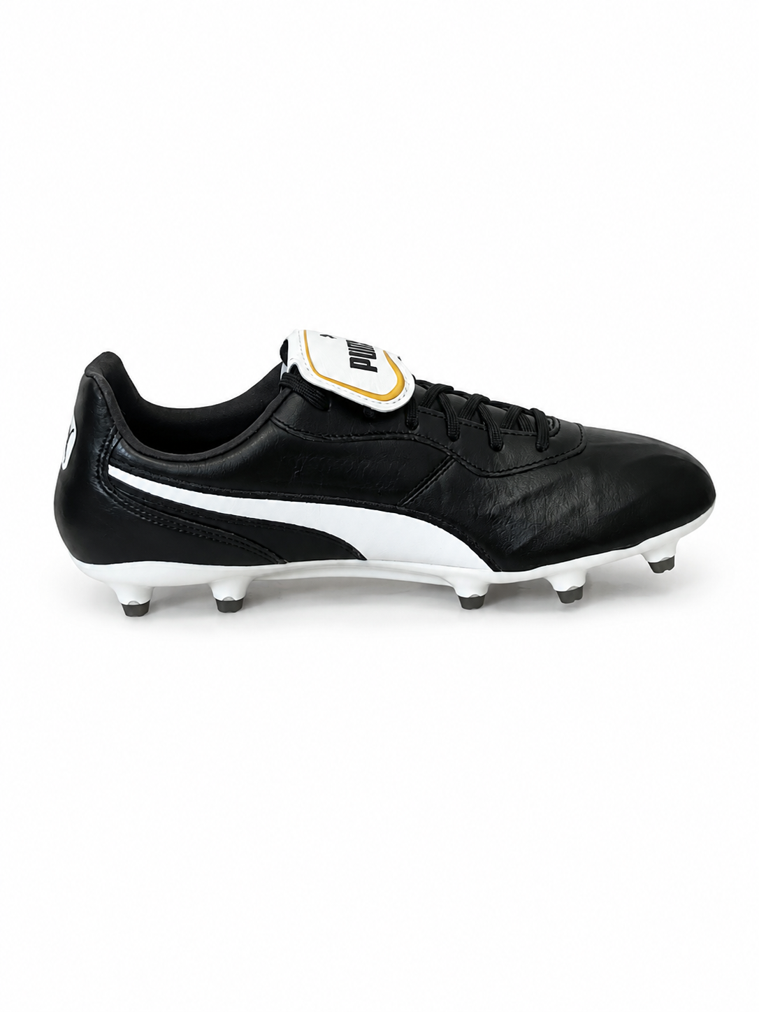 PUMA KING Top FG – Crampons Football – Noir / Blanc