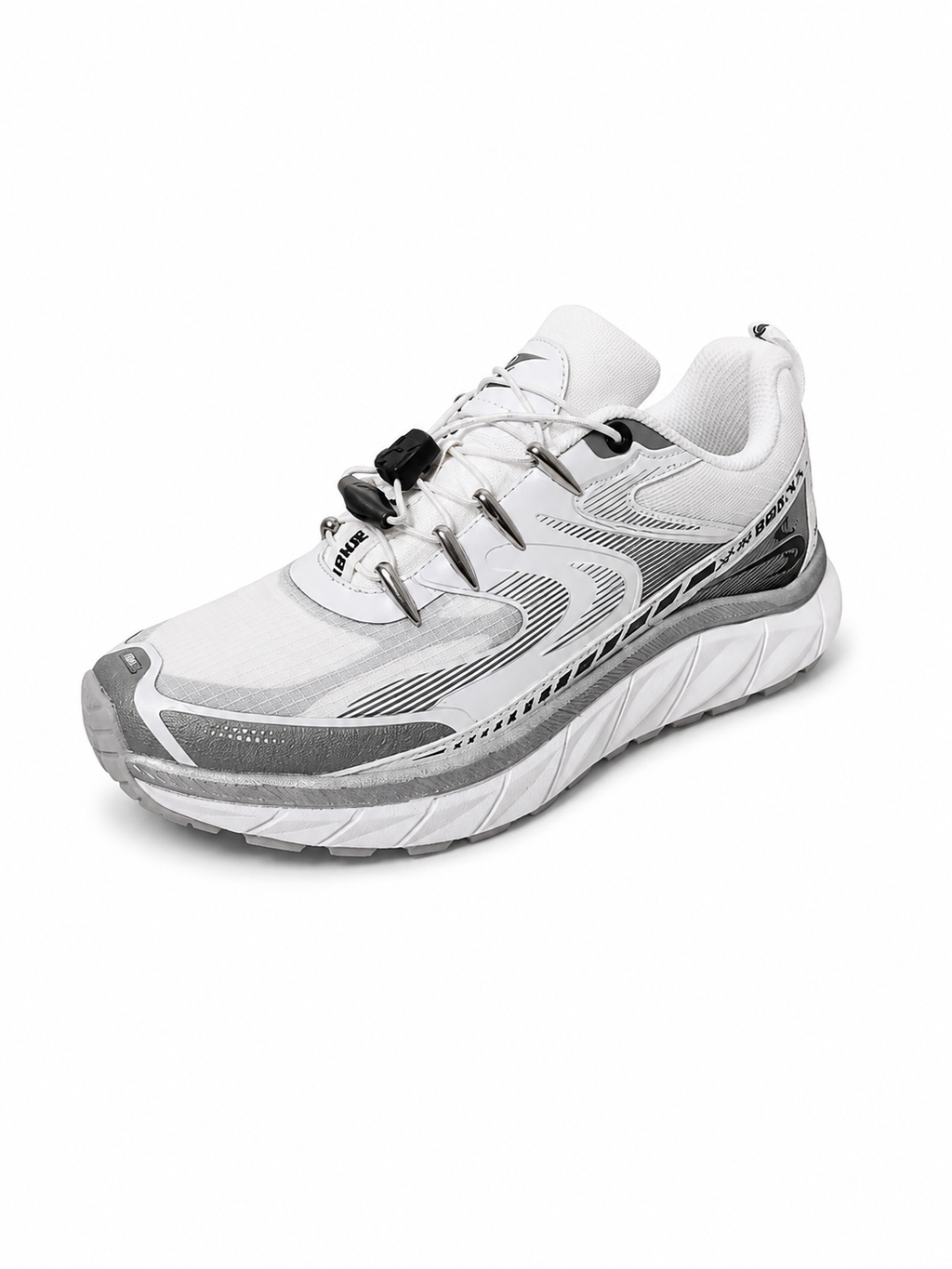 BRONX Trackerr – Blanc / Argent / Noir