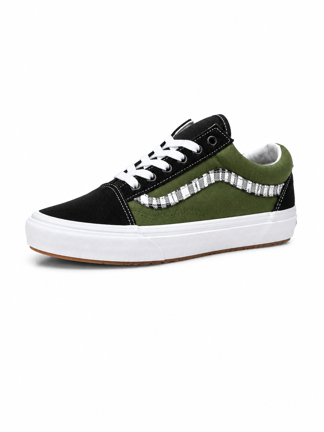 Vans Old Skool – Vert Kaki / Noir / Blanc