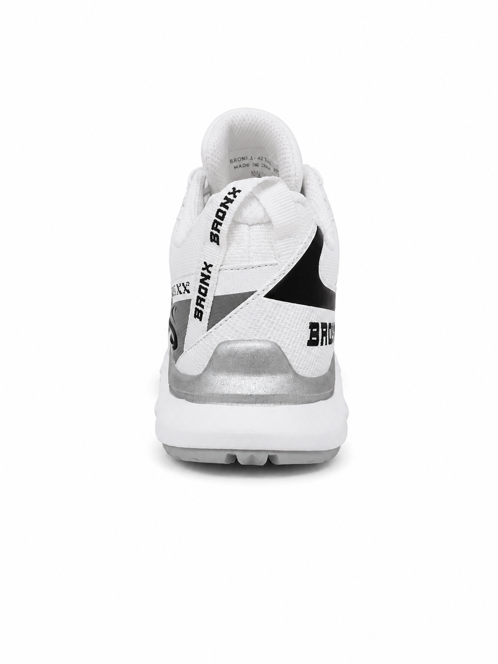 BRONX Trackerr – Blanc / Argent / Noir