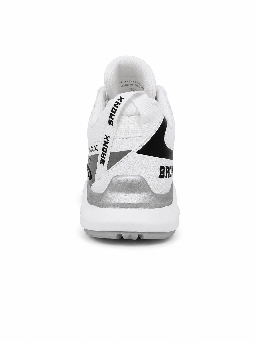 BRONX Trackerr – Blanc / Argent / Noir