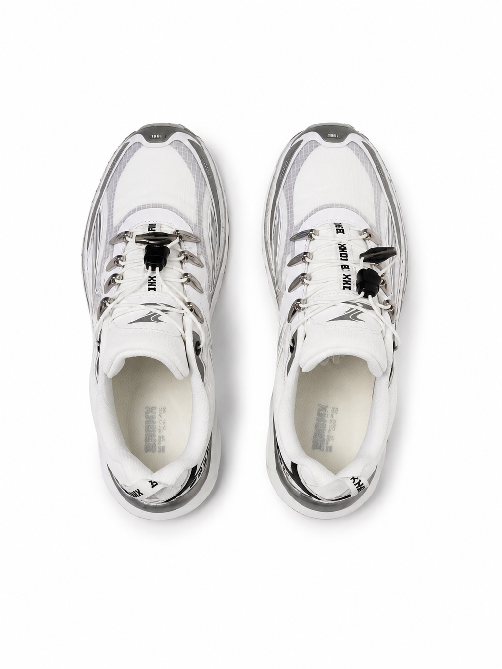 BRONX Trackerr – Blanc / Argent / Noir