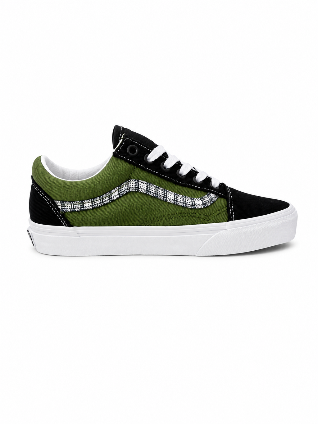Vans Old Skool – Vert Kaki / Noir / Blanc