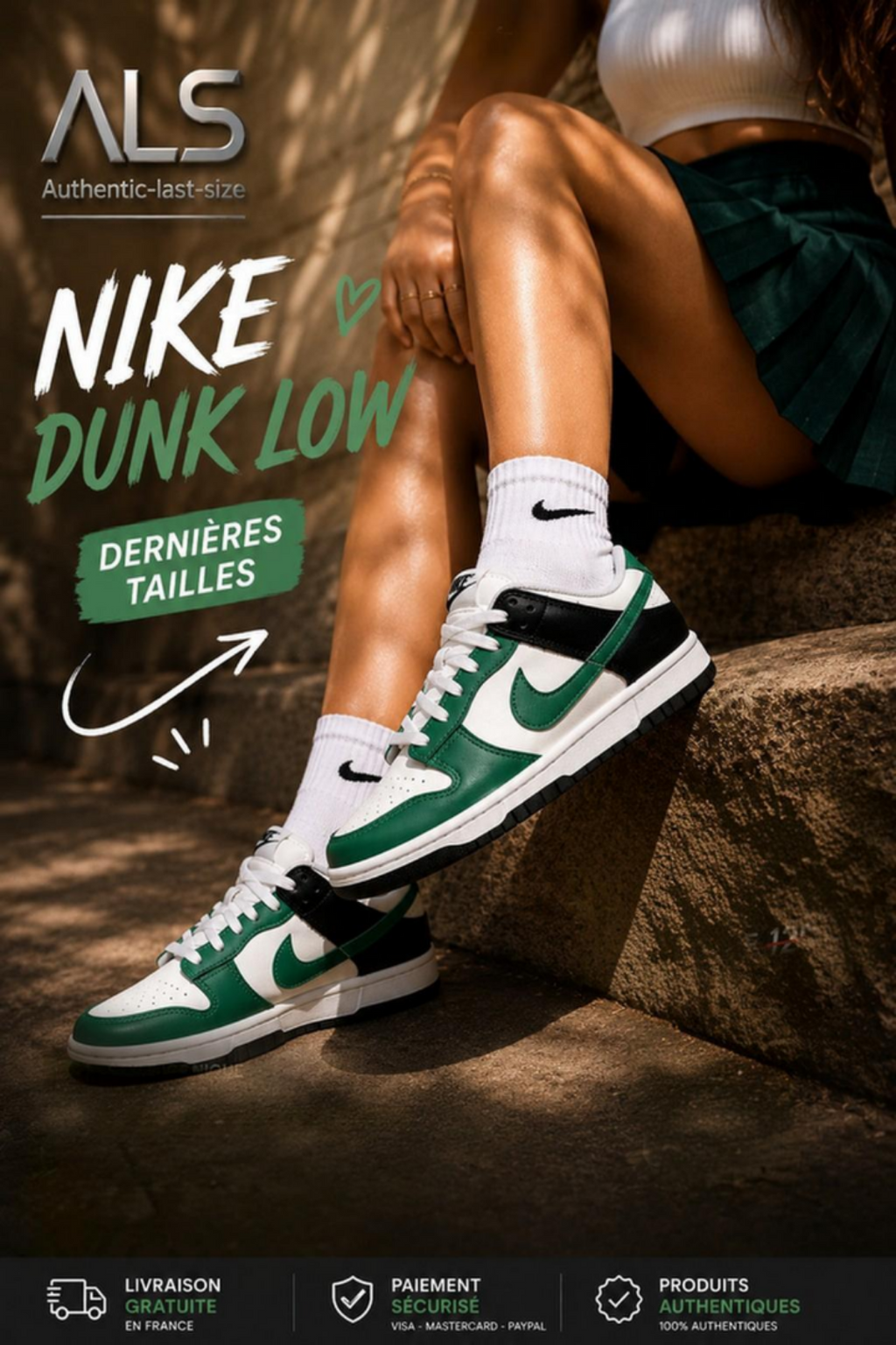 Nike Dunk Low « Celtics » – Femmes
