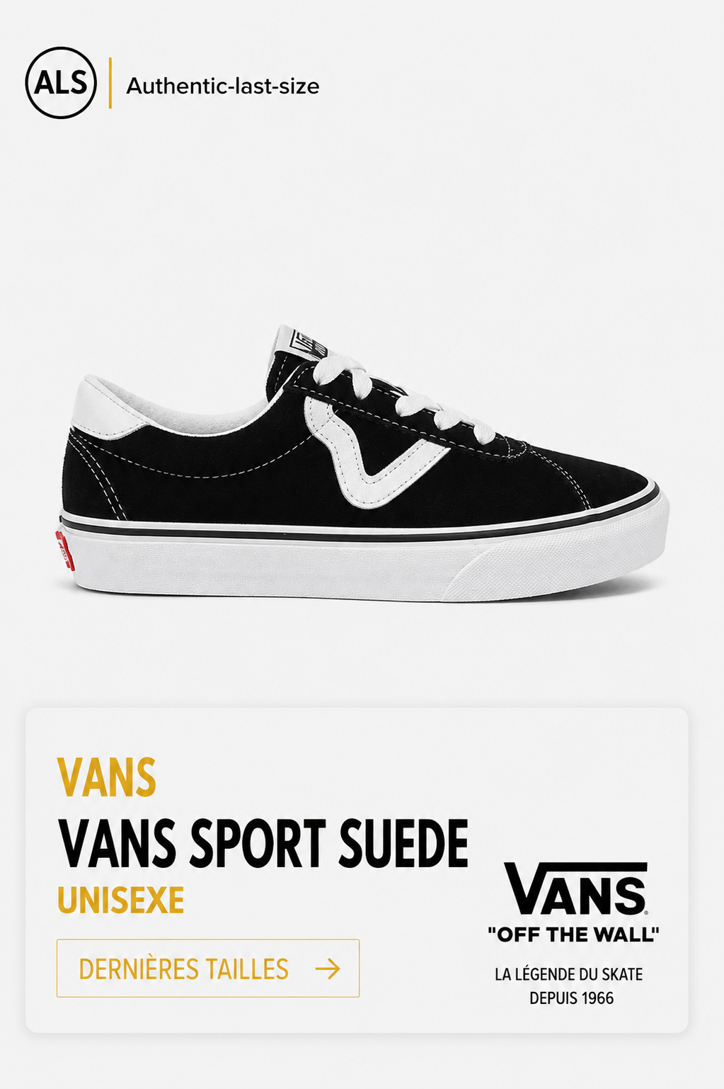 Vans Sport Suede Noir