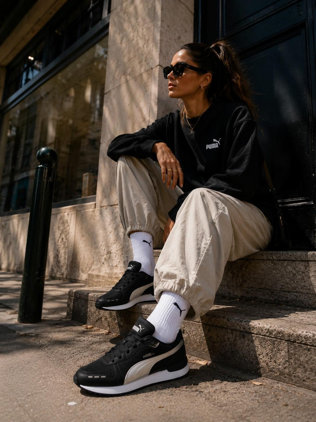 PUMA R78 Metallic FS – Baskets lifestyle – Noir / Métallisé