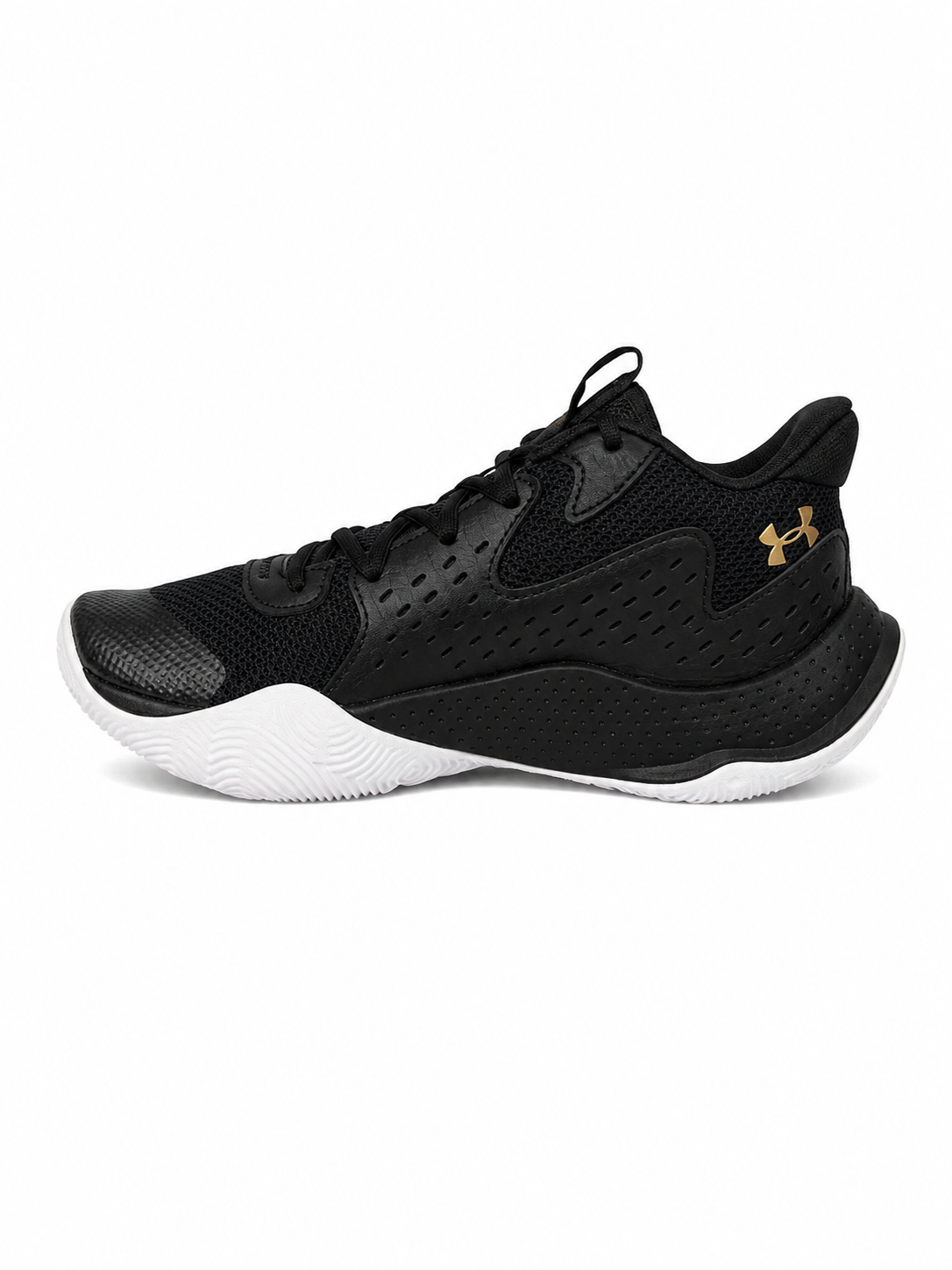 Under Armour Jet ’23 – Chaussures de basketball Noir / Or métallisé