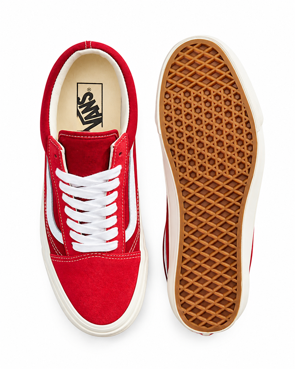 Vans Premium LX Old Skool – Rouge / Blanc – Unisexe