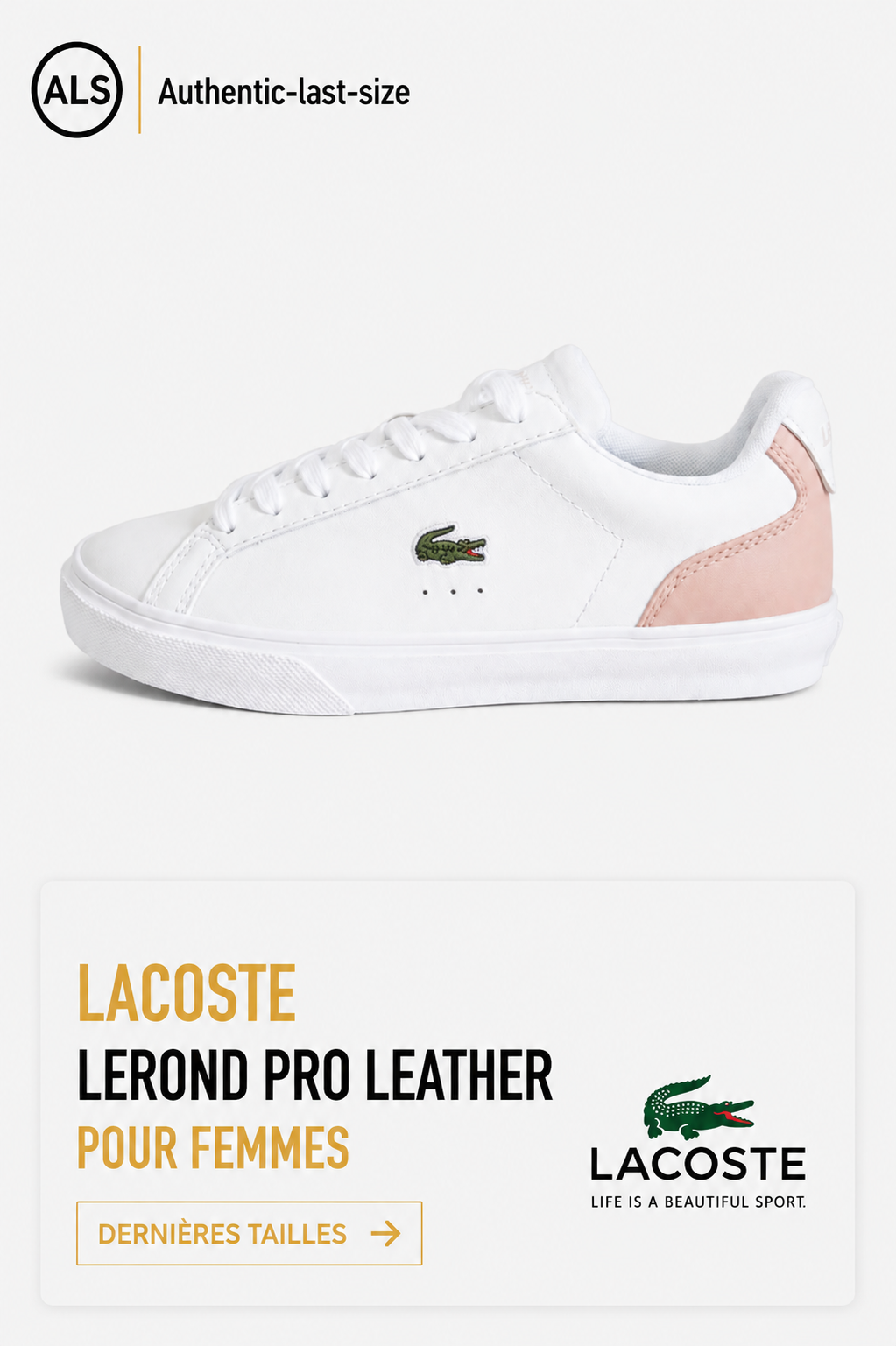 Lacoste Lerond Pro Leather – Femmes
