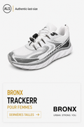 BRONX Trackerr – Blanc / Argent / Noir