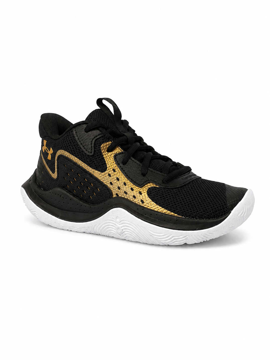 Under Armour Jet ’23 – Chaussures de basketball Noir / Or métallisé